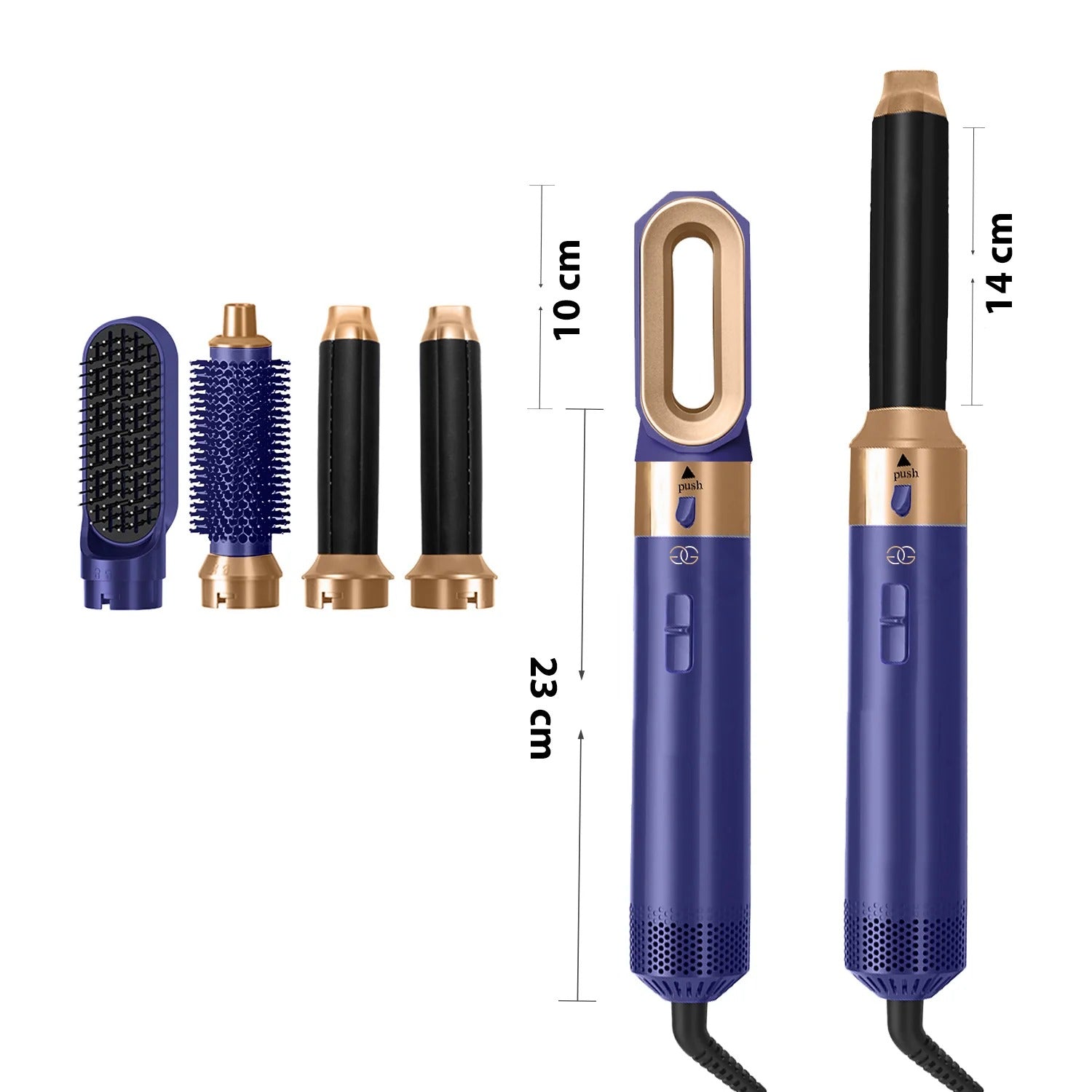 Morenza Airwrap multi-styler and dryer Straight+Wavy (Blue/Gold)
