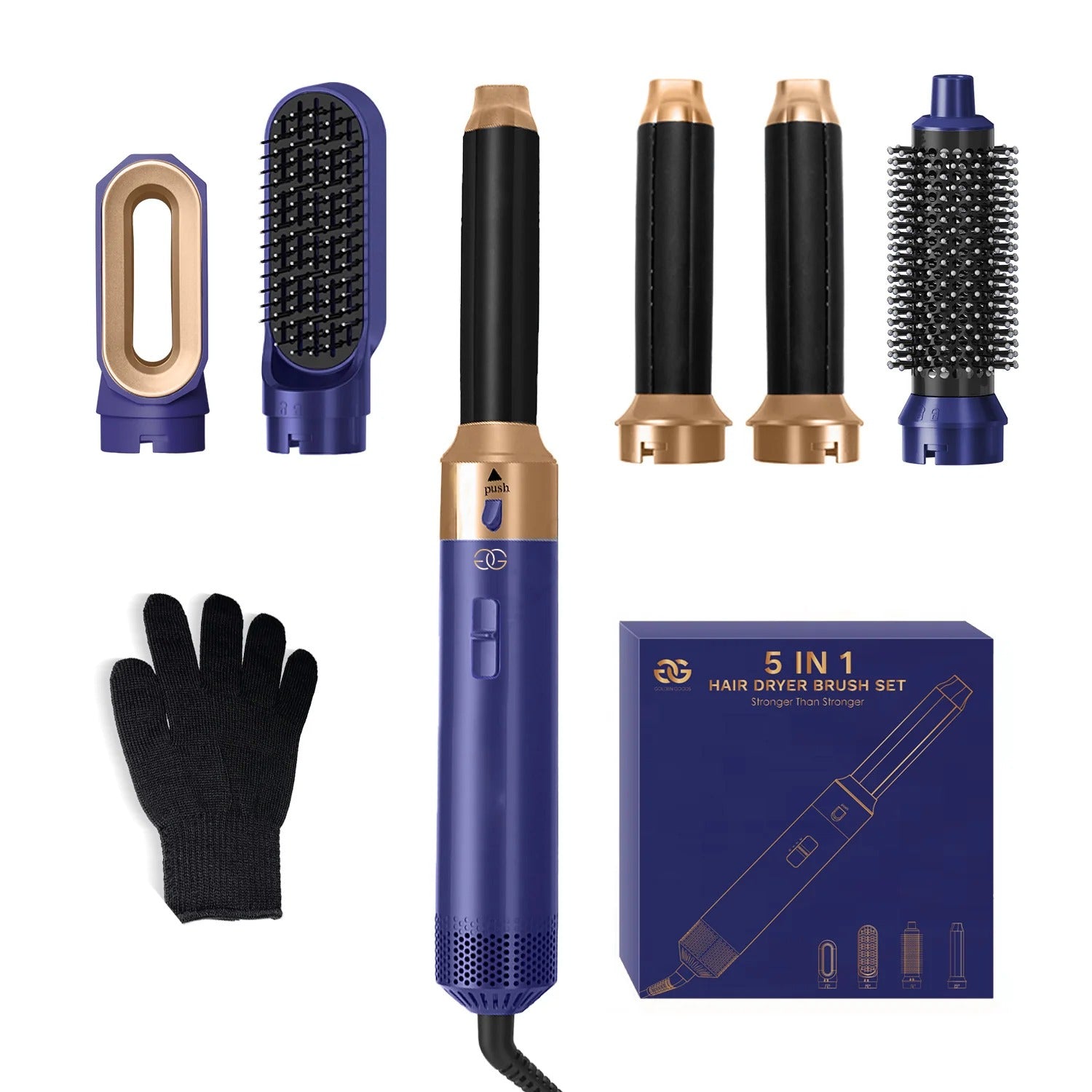 Morenza Airwrap multi-styler and dryer Straight+Wavy (Blue/Gold)