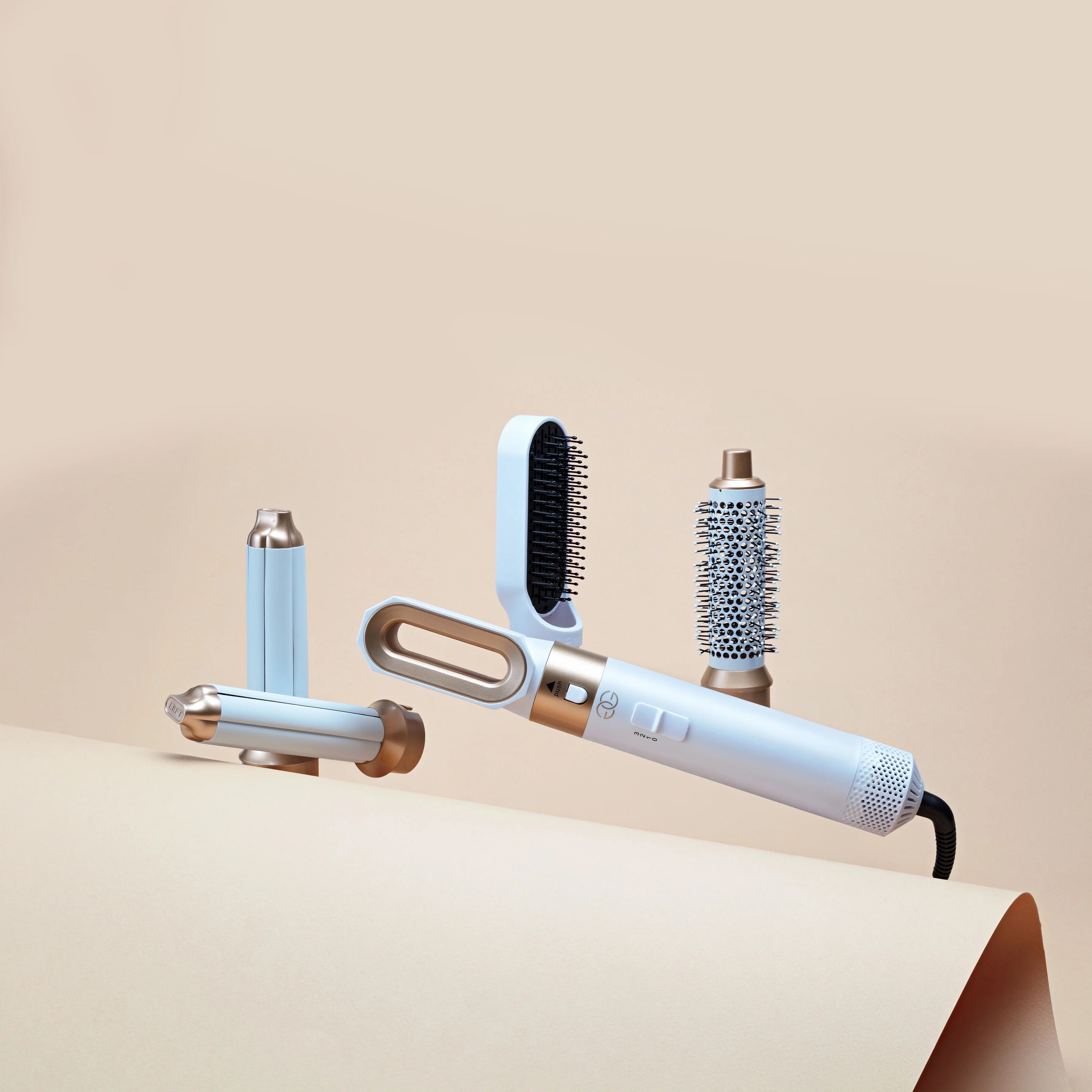 Morenza Airwrap multi-styler and dryer Straight+Wavy (White/Gold)