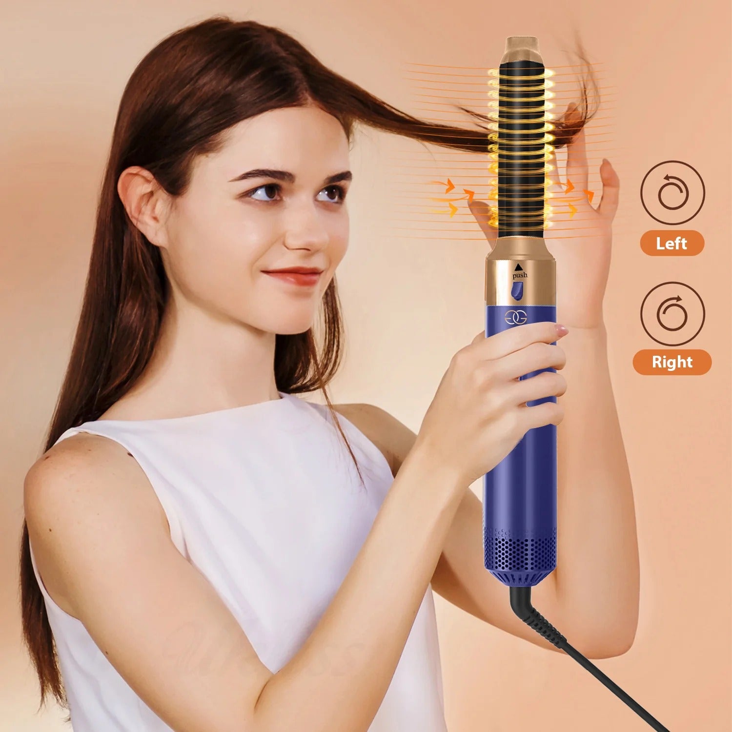 Morenza Airwrap multi-styler and dryer Straight+Wavy (Blue/Gold)